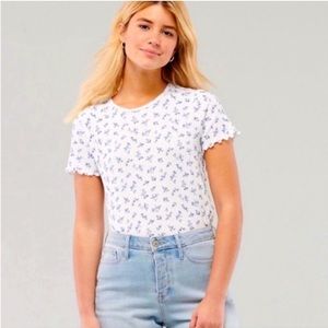 Hollister Floral Must Have Baby Tee